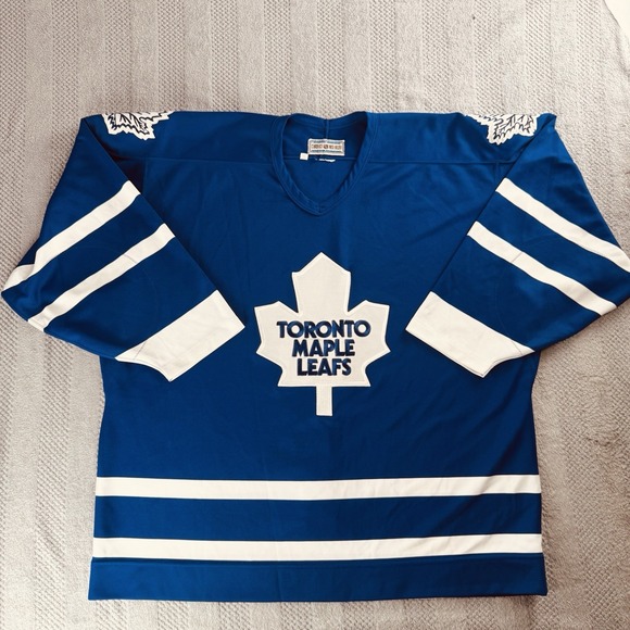 Other - Vintage 90s CCM Center Ice Toronto Maple Leafs NHL Hockey Game Strap Jersey 54